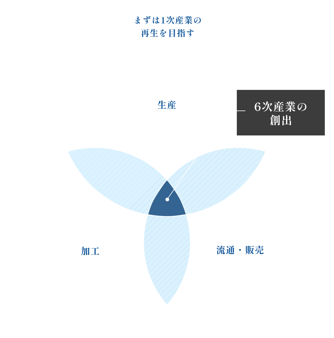 第6次産業についての図